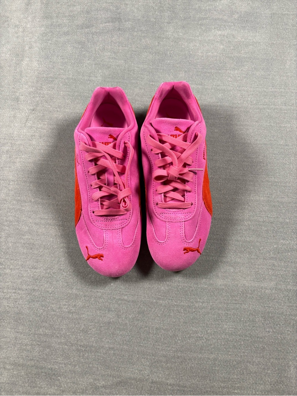 PUMA Speedcat Rose Pink Suede & Leather Lace Up Sneaker